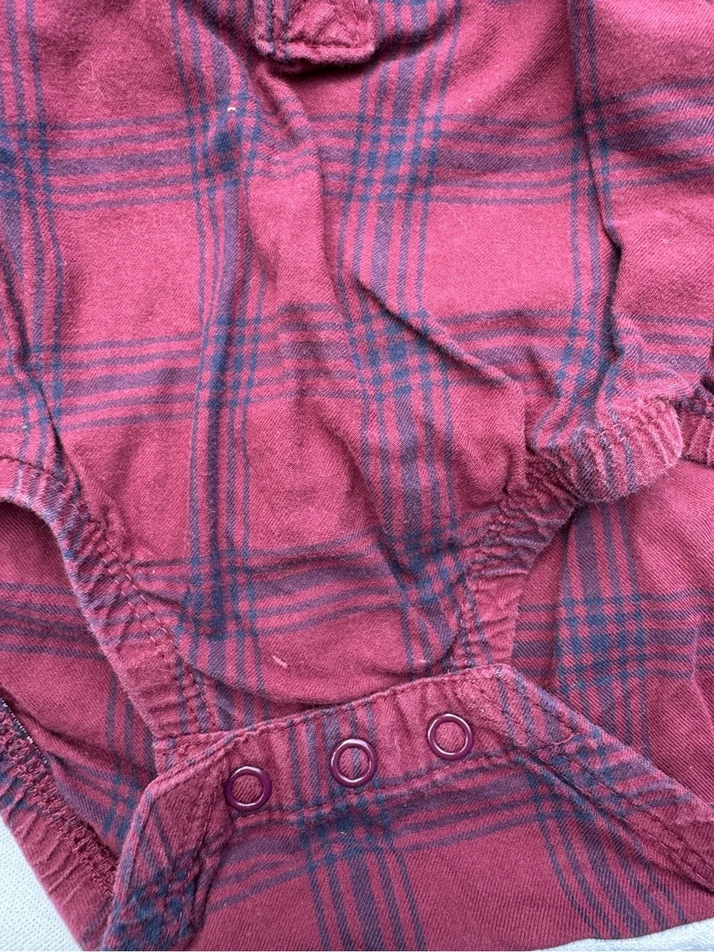 Carter’s Flannel Bodysuits Oshkosh B’Gosh Plaid 24M